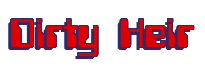 Rendering "Dirty Heir" using Computer Font