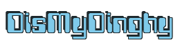 Rendering "DisMyDinghy" using Computer Font