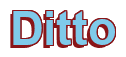 Rendering "Ditto" using Arial Bold