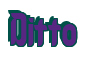 Rendering "Ditto" using Callimarker