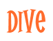 Rendering "Dive" using Cooper Latin