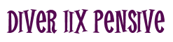 Rendering "Diver Iix Pensive" using Cooper Latin