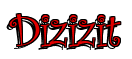 Rendering "Dizizit" using Curlz