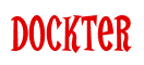 Rendering "Dockter" using Cooper Latin