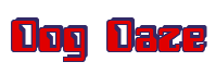 Rendering "Dog Daze" using Computer Font