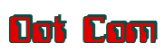 Rendering "Dot Com" using Computer Font