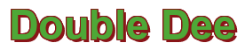 Rendering "Double Dee" using Arial Bold