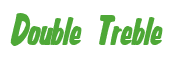 Rendering "Double Treble" using Big Nib