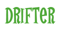 Rendering "Drifter" using Cooper Latin