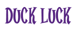Rendering "Duck Luck" using Cooper Latin