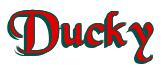 Rendering "Ducky" using Black Chancery