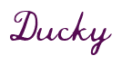 Rendering "Ducky" using Commercial Script