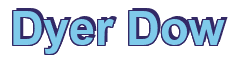 Rendering "Dyer Dow" using Arial Bold