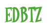 Rendering "EDBTZ" using Cooper Latin