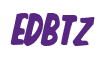 Rendering "EDBTZ" using Big Nib