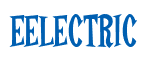 Rendering "EELECTRIC" using Cooper Latin