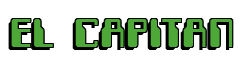 Rendering "EL CAPITAN" using Computer Font