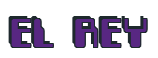 Rendering "EL REY" using Computer Font