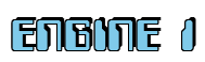 Rendering "ENGINE 1" using Computer Font