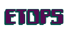 Rendering "ETOPS" using Computer Font