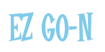 Rendering "EZ GO-N" using Cooper Latin