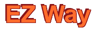 Rendering "EZ Way" using Arial Bold