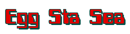 Rendering "Egg Sta Sea" using Computer Font