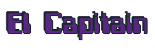 Rendering "El Capitain" using Computer Font