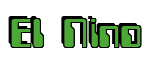 Rendering "El Nino" using Computer Font