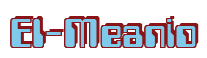 Rendering "El-Meanio" using Computer Font