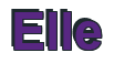 Rendering "Elle" using Arial Bold