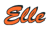 Rendering "Elle" using Brush Script