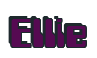 Rendering "Ellie" using Computer Font