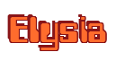 Rendering "Elysia" using Computer Font