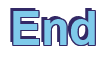 Rendering "End" using Arial Bold