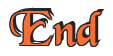 Rendering "End" using Black Chancery