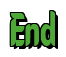 Rendering "End" using Callimarker