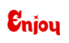 Rendering "Enjoy" using Candy Store