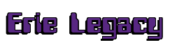 Rendering "Erie Legacy" using Computer Font