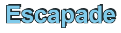 Rendering "Escapade" using Arial Bold