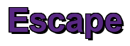Rendering "Escape" using Arial Bold