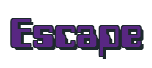 Rendering "Escape" using Computer Font