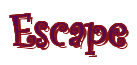 Rendering "Escape" using Curlz