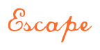 Rendering "Escape" using Commercial Script