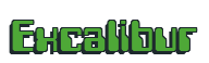 Rendering "Excalibur" using Computer Font