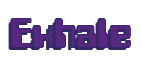 Rendering "Exhale" using Computer Font