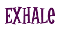 Rendering "Exhale" using Cooper Latin