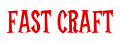 Rendering "FAST CRAFT" using Cooper Latin