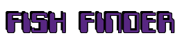 Rendering "FISH FINDER" using Computer Font