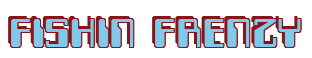 Rendering "FISHIN FRENZY" using Computer Font